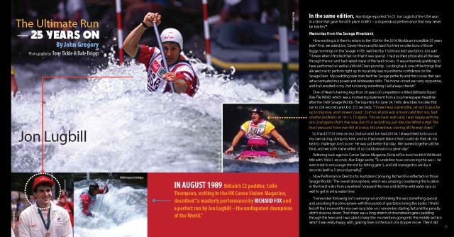 The Deep Creek official programme first page spread of feature